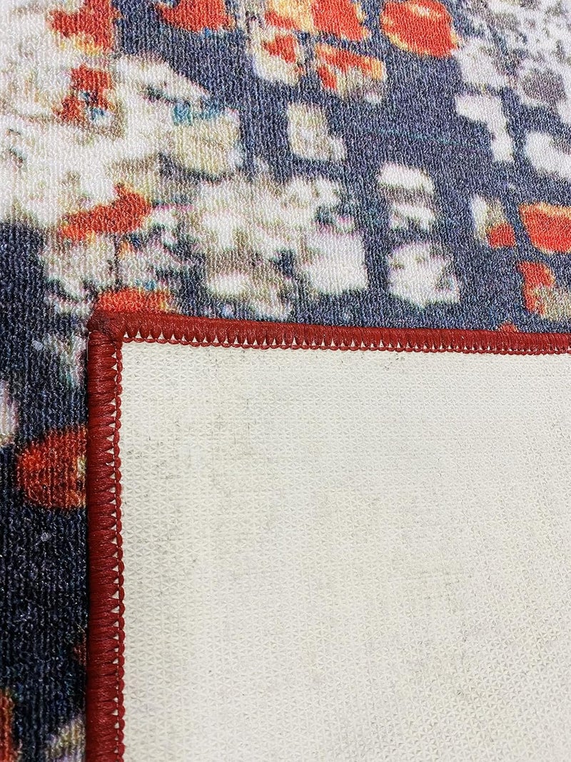 Status Contract STATUS Multi Printed Vintage Persian Carpet Rug Runner for Bedroom/Living Area/Home with Anti Slip Backing (421, 3 x 5) - Image 3