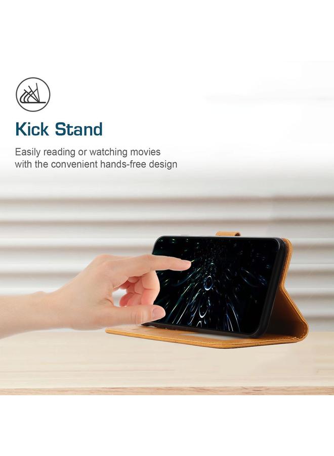 اس-توب جراب لهاتف Motorola Moto G Power 2022 مصنوع من جلد العجل ومشبك مخيط - Image 5