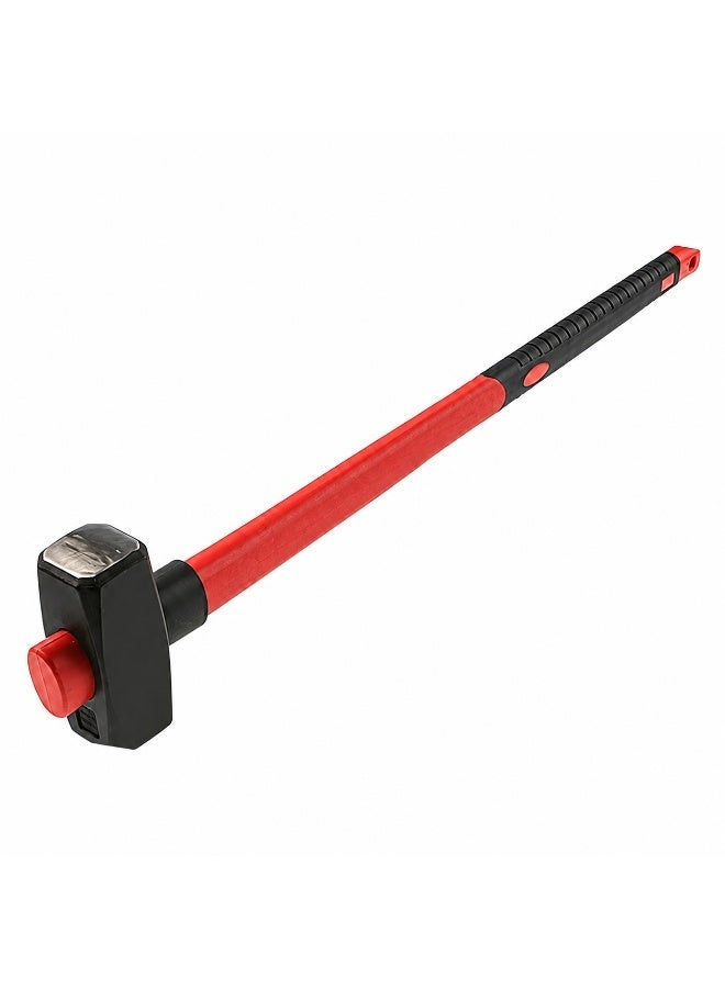 4000g Heavy Duty Sledge Hammer with Fiberglass Handle and Rubber Anti-Slip Grip, 4kg Steel Head for Construction, Demolition and Workshop Use - Image 1