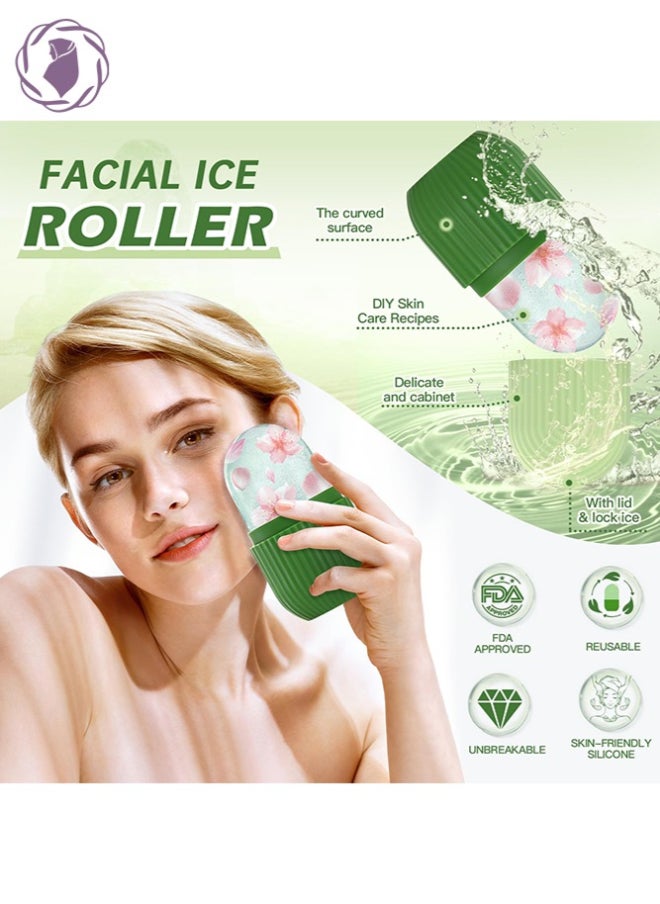 KHAJUL Ice Roller For Face, Beauty Facial Massage  Ainkcne Puffiness Relief Green  - Image 3
