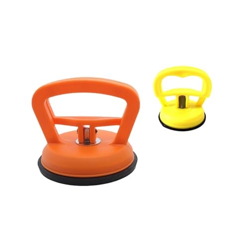 BDFHYK Lecroooi Car Dent Puller 2Pack Dent Remover Tool for Car Car Body Repair Dent Removal Tools Car dent Remover Kit and Handle Dent Repair Kit for Car Repair Glass Tile and Mirror OrangeYellow - Image 1