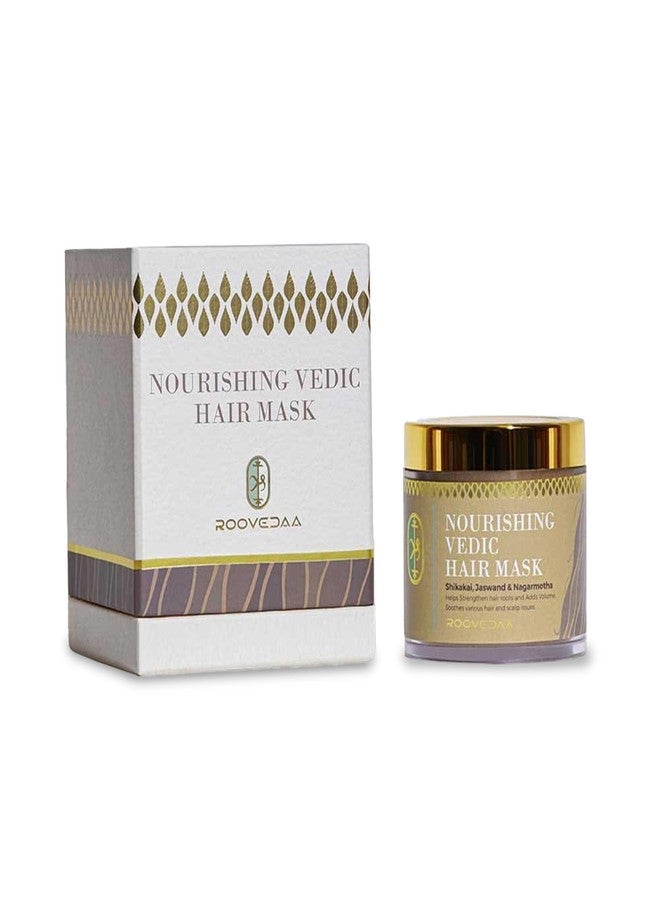 Roovedaa Nourishing Vedic Hair Mask - Ayurvedic Deep Conditioning, Strengthening Roots, Dandruff Control, Hair Growth for Men & Women | Natural, Reduces Hair Fall & Premature Greying - 50gm - Image 1