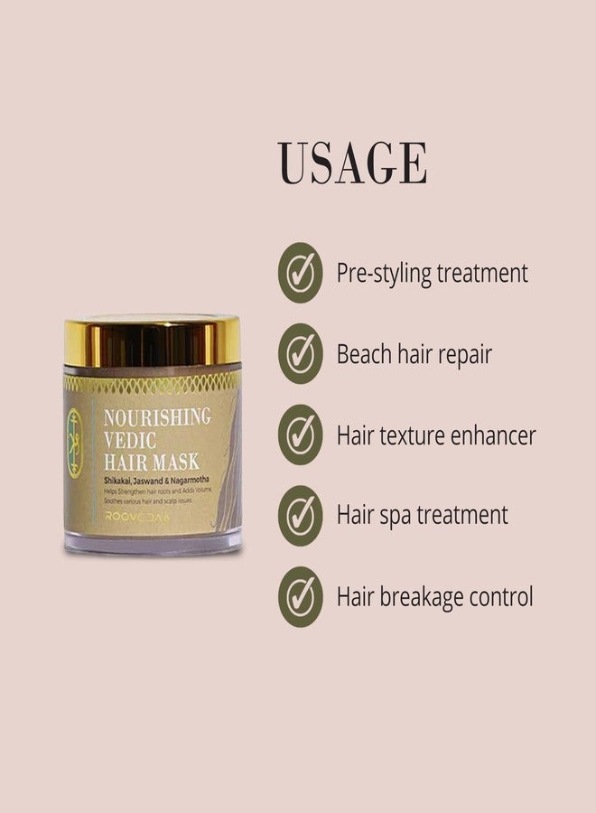 Roovedaa Nourishing Vedic Hair Mask - Ayurvedic Deep Conditioning, Strengthening Roots, Dandruff Control, Hair Growth for Men & Women | Natural, Reduces Hair Fall & Premature Greying - 50gm - Image 5