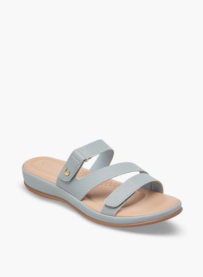 Le Confort BLUE Women Textured Comfort Sandals for Women | Best Price UAE