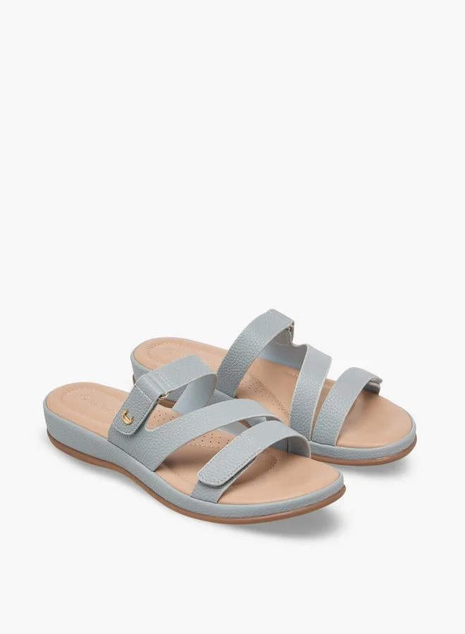 Le Confort BLUE Women Textured Comfort Sandals for Women | Best Price UAE