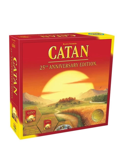 25th Anniversary Edition, Catan  25th English Version, Puzzle and Casual Card Board Game