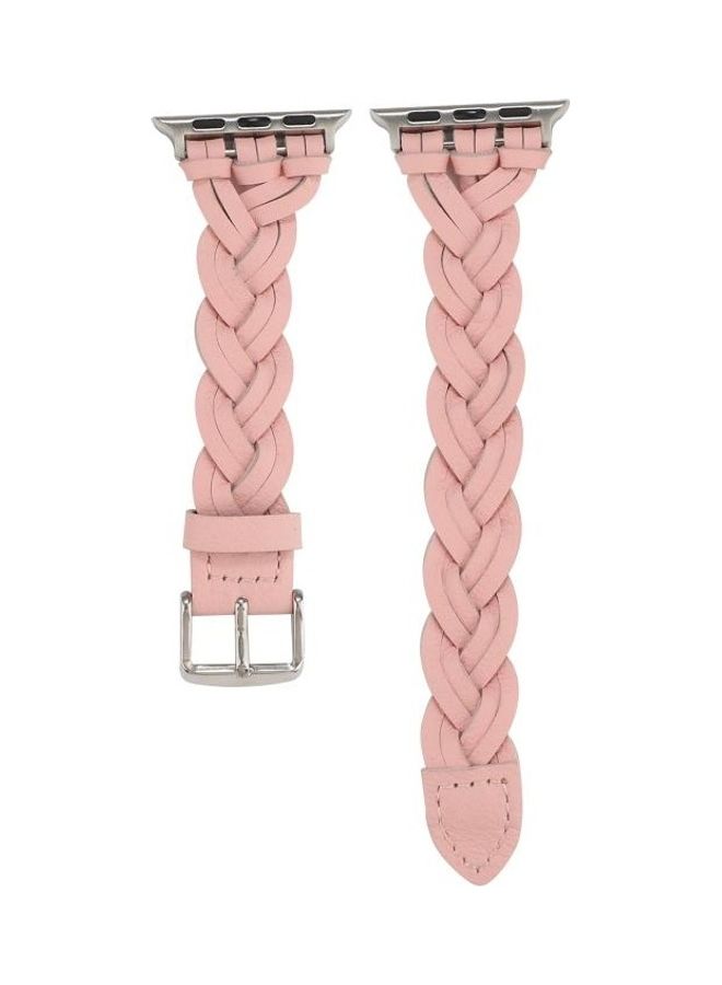 NIBEMINENT Replacement Watchband for Apple Watch Series 7/6/5/4/3/2/1/SE 38/40/41mm Pink  - Image 2