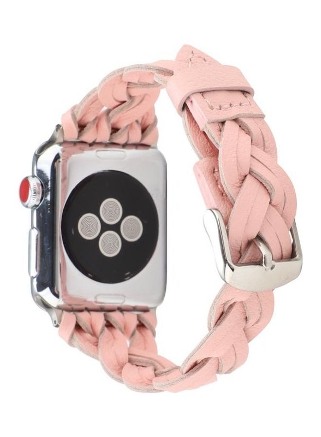 NIBEMINENT Replacement Watchband for Apple Watch Series 7/6/5/4/3/2/1/SE 38/40/41mm Pink  - Image 4