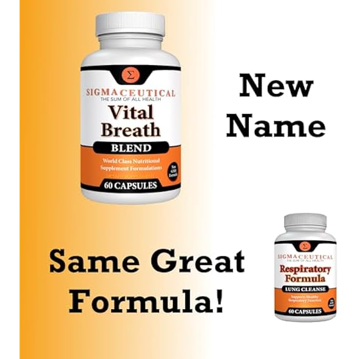SIGMACEUTICAL Respiratory Formula - Lung Cleanse for Smokers - Breathe Clear, Healthy & White - Lung Detox for Smokers - Respiratory Supplement for Lung Health - 60 Capsules - Image 2
