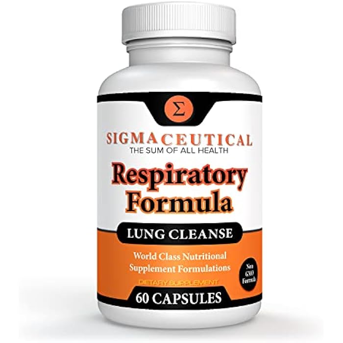 SIGMACEUTICAL Respiratory Formula - Lung Cleanse for Smokers - Breathe Clear, Healthy & White - Lung Detox for Smokers - Respiratory Supplement for Lung Health - 60 Capsules - Image 3