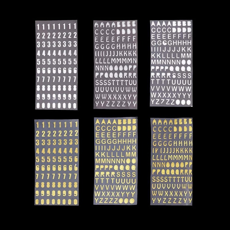 كلاراكو 6 قطع من ملصقات الحروف والأرقام والرموز، ذاتية اللصق، قابلة للإزالة - Image 4
