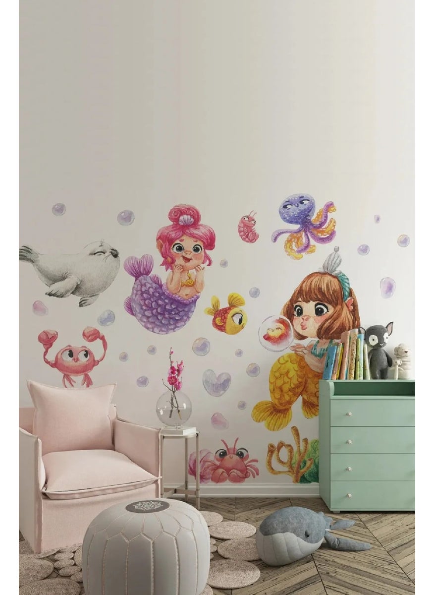 Little Mermaids and Cute Sea Creatures Girl's Room Sticker - pzsku/Z02591C3DB658F35EACA7Z/45/_/1725793950/c598454e-5d0f-4b12-94c2-2f8209db81e1