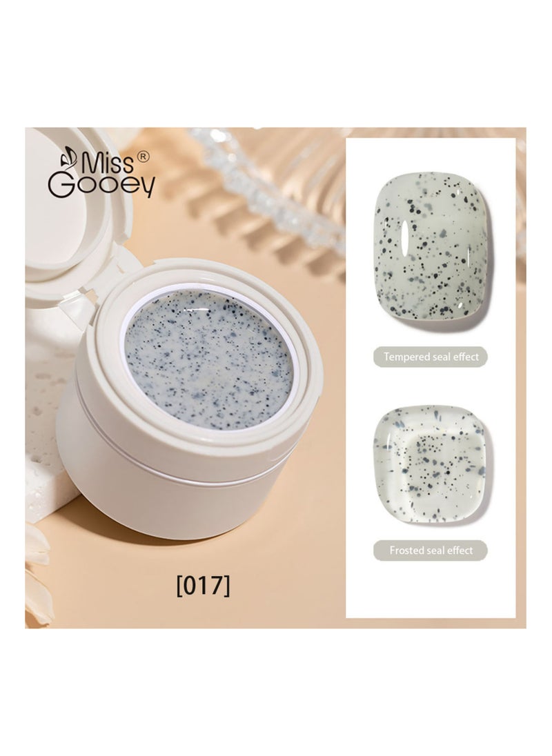 Miss Gooey Nail Polish Colors Cream Solid Gel Nail Polishs Super Shine Nude Quick Dry 60 Seconds Salon-Quality Bright Soak Off UV Lamp Required Home DIY Manicure 10g With Brush  - Image 1