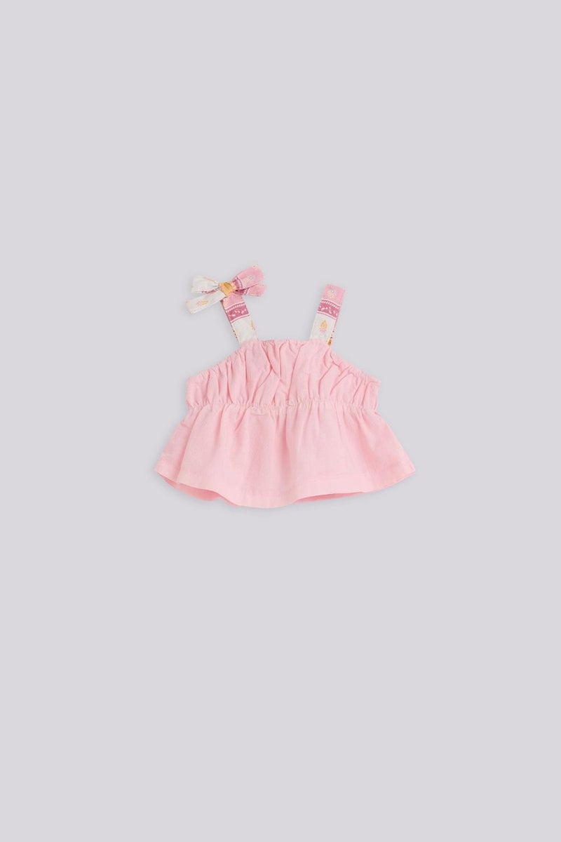 Layette Bg Store Baby Girl Pink Blouse - Image 1