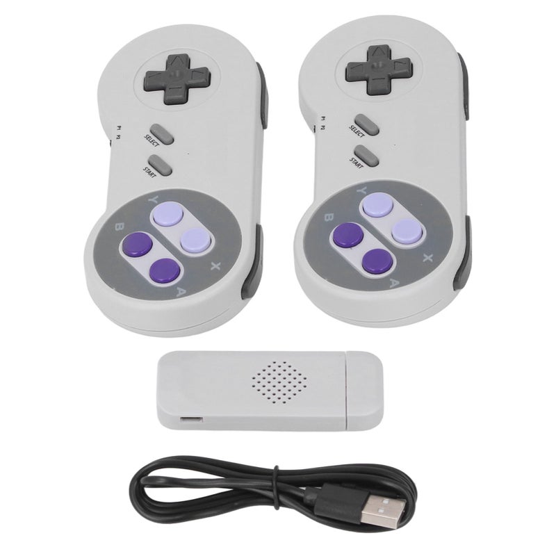Pair of Wireless Game Console Memory Card Slot Plug and Play Ergonomic Retro Video Game Stick for SFC TV - Image 5