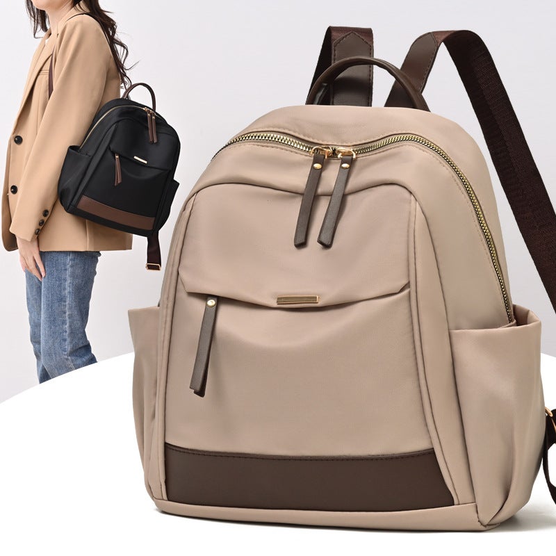Women's Nylon Backpack, Large Capacity, Lightweight, Travel Backpack - Image 1