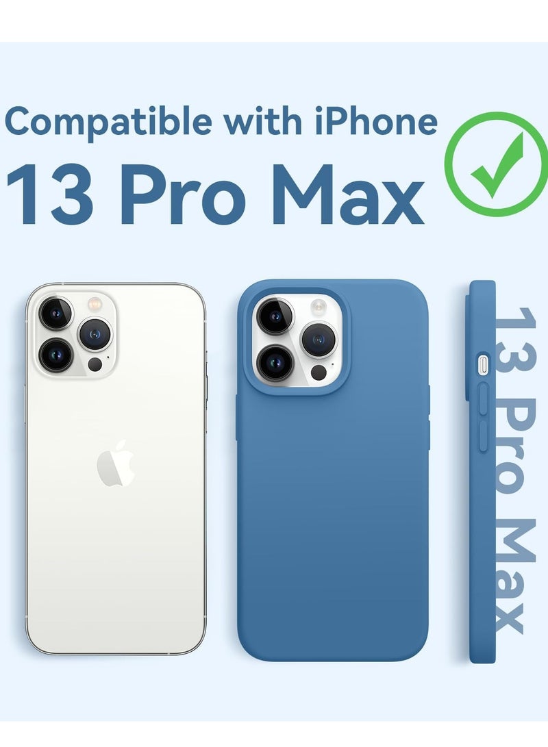 BORTONY iPhone 13 Pro Max Case Liquid Silicone Anti Scratch Anti Fingerprint Soft Silky Touch Shockproof Protective Cover for Apple iPhone 13 Pro Max  - Image 3
