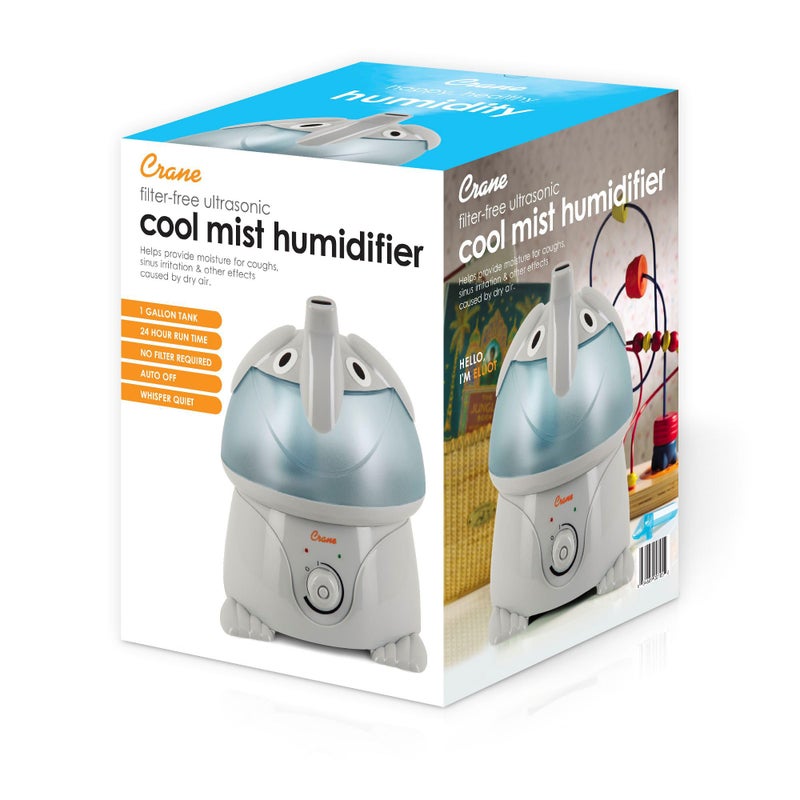 Crane Cute Animal Humidifier for Kids Bedroom and Nursery, Ultrasonic Cool Mist, 1 Gallon, Auto Shut Off, Cool Mist Humidifier - Image 4