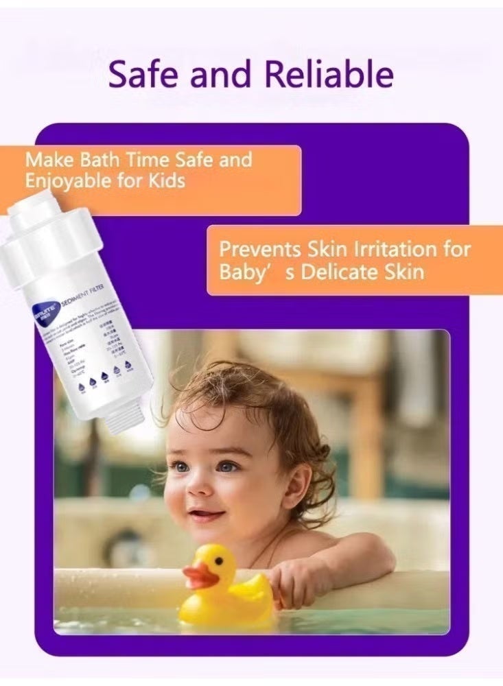 Universal Shower Water Filter with Replacement Cartridges - 15-Stage Purification for Chlorine, Hard Water, Rust & Sediment Removal, Includes 2 Extra Enhanced Dechlorination Composite Filters - Image 2