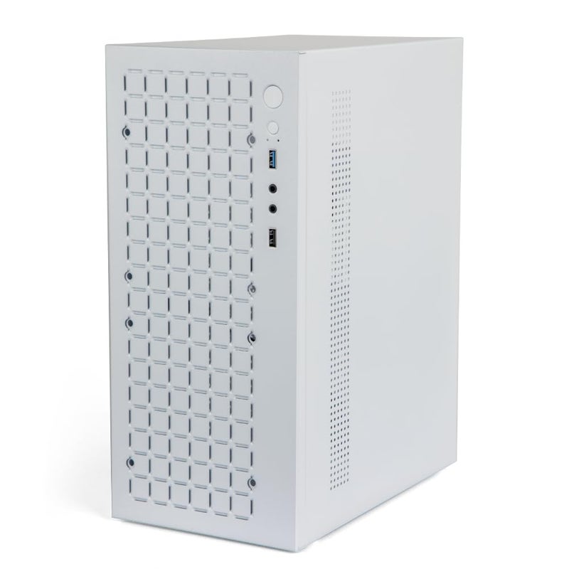 JOYJOM Micro ATX Case PC Case MATX Case Mini PC ITX Desktop Computer Case Support Micro ATX MATX DTX ITX Mini PC with USB30 Support 35 HDD White - Image 2