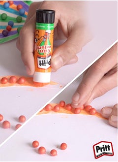 Pritt Rainbow Coloured Glue Sticks Safe Child Friendly Craft Glue For Arts Crafts Activities Strong Hold Adhesive For School Supplies 4X10 gm  - Image 4