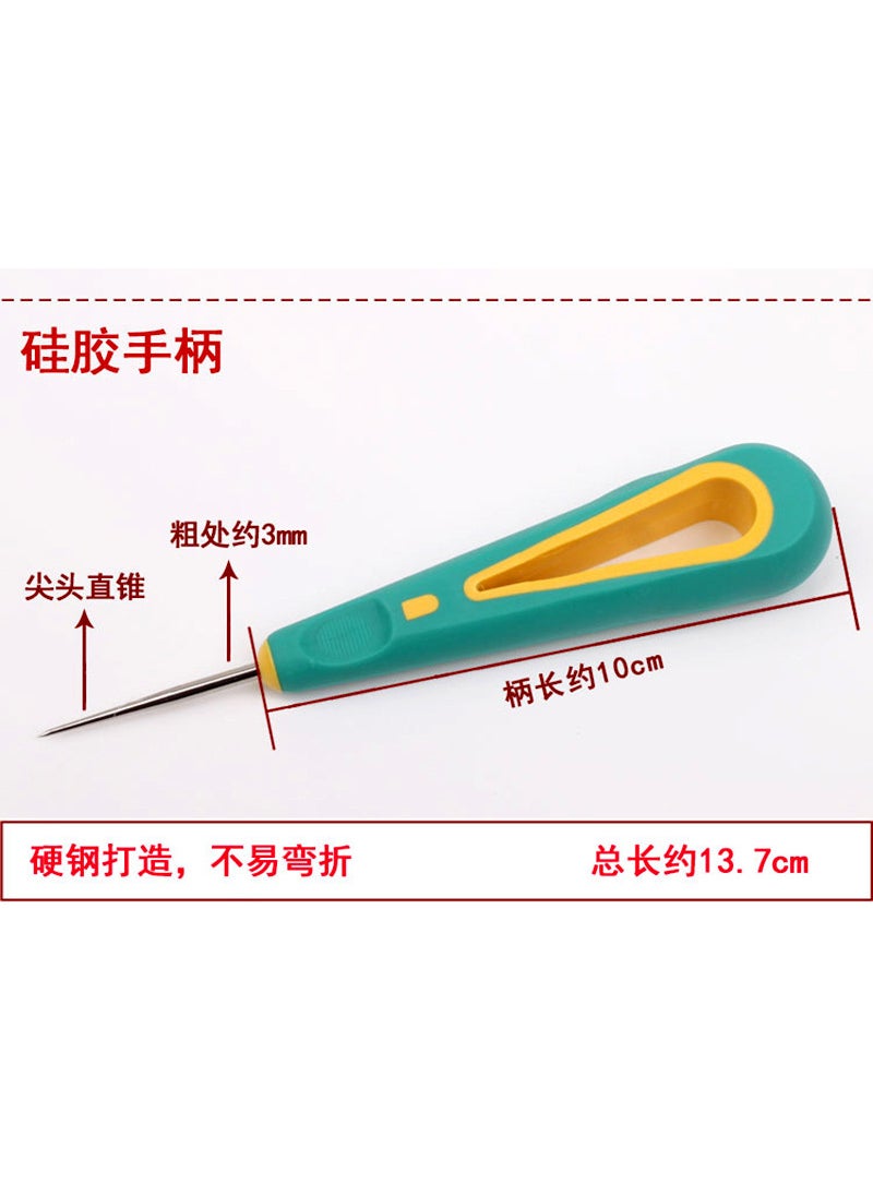 Generic - Premium Rubber Grip Punch Needle Sewing Tool Straight pointed cone - Image 1