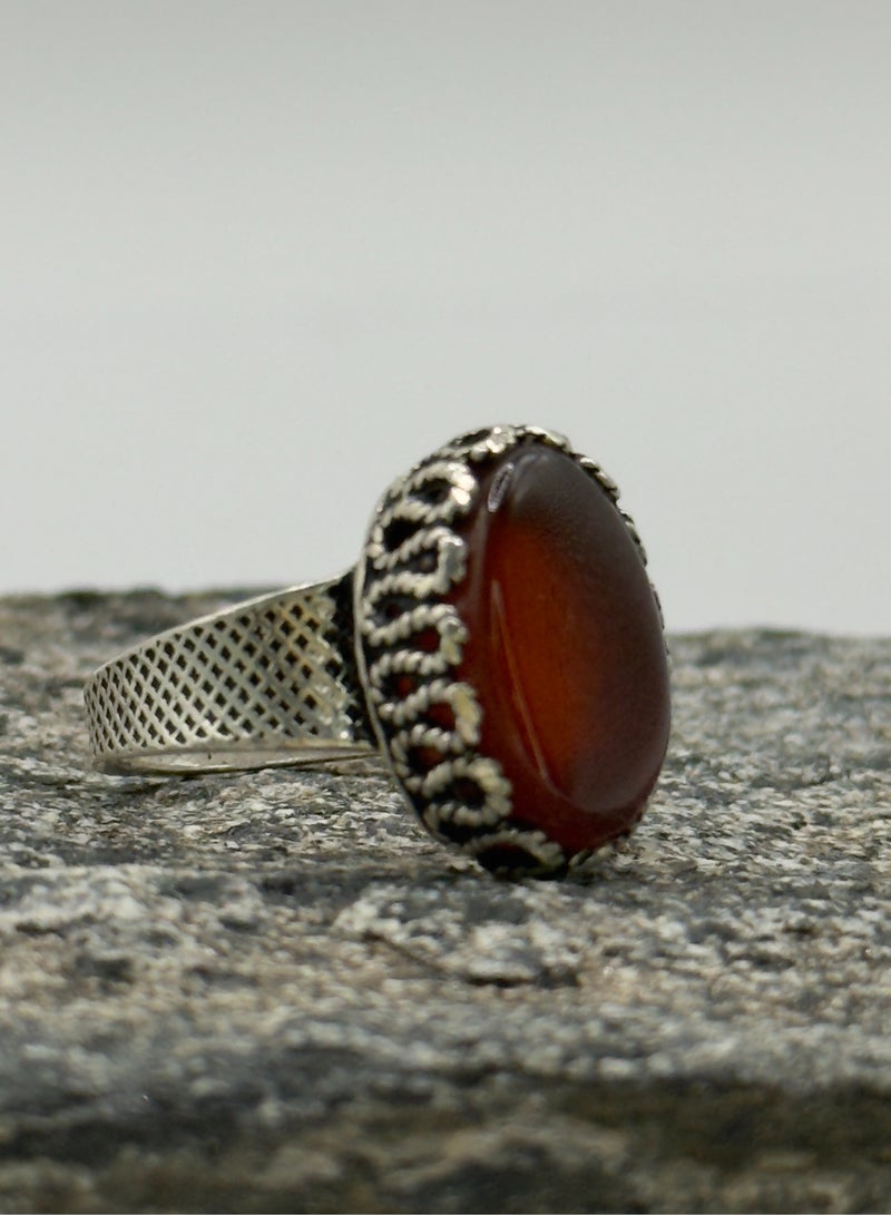 بهنس خاتم اولاد فضة عيار 925 اصلي خواتم فضة عقيق كبدي يماني عقيق احمر ملكي فخم هدايا ولادية احجار كريمة هديه للاولاد ، حجر عقيق يماني ، عقيق ولادي ، حجر كريم هدايا للاولاد ، هدايا للشباب ، هديه للاولاد ، هدية للزوج ، هدية للاب ، جديد - Image 4