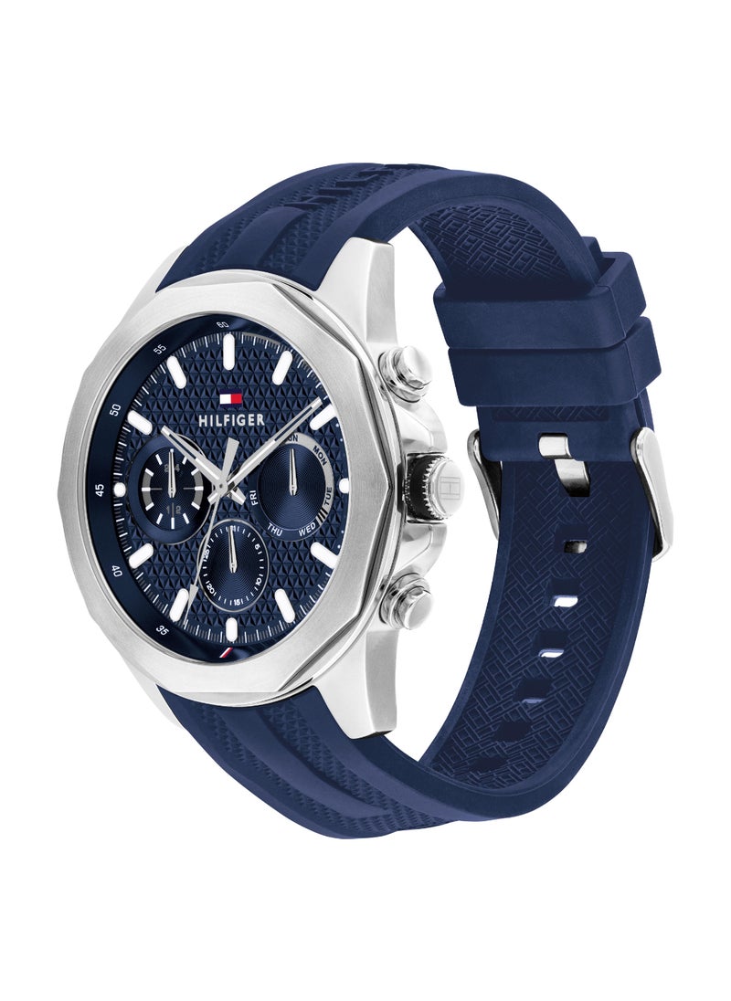TOMMY HILFIGER TOMMY HILFIGER ROUND ANALOG MEN'S NAVY CASE WATCH - 1710649  - Image 1