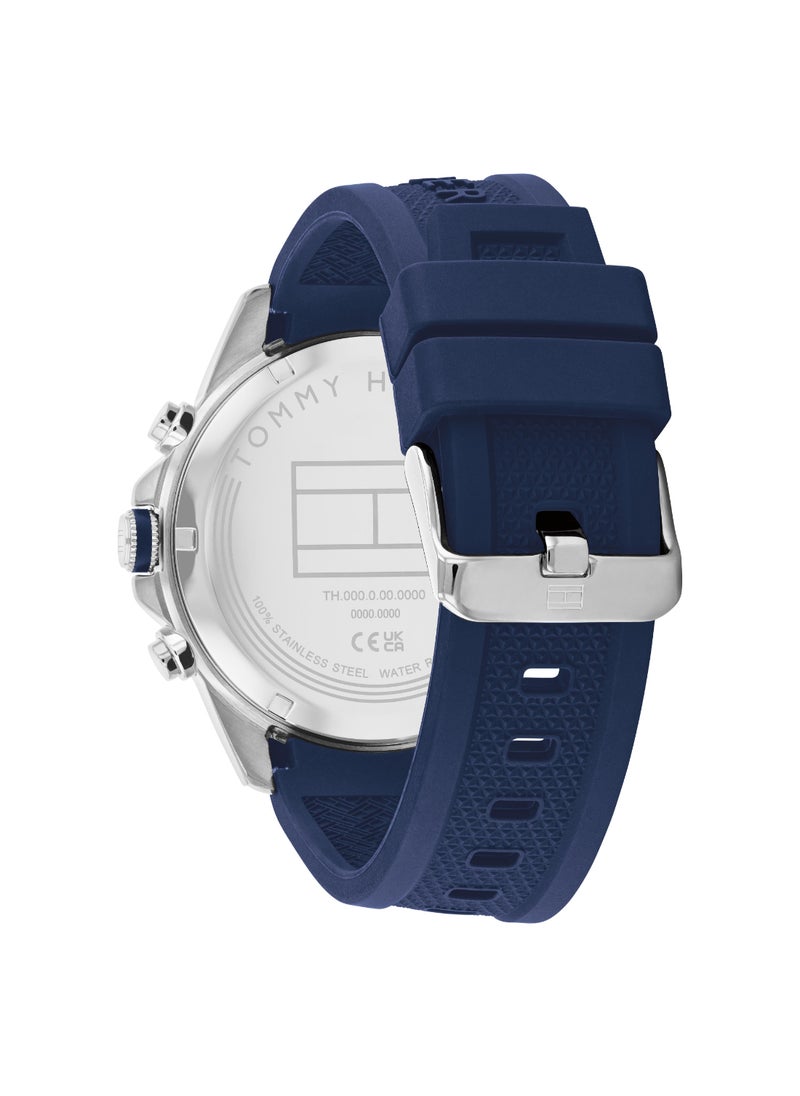 TOMMY HILFIGER TOMMY HILFIGER ROUND ANALOG MEN'S NAVY CASE WATCH - 1710649  - Image 3