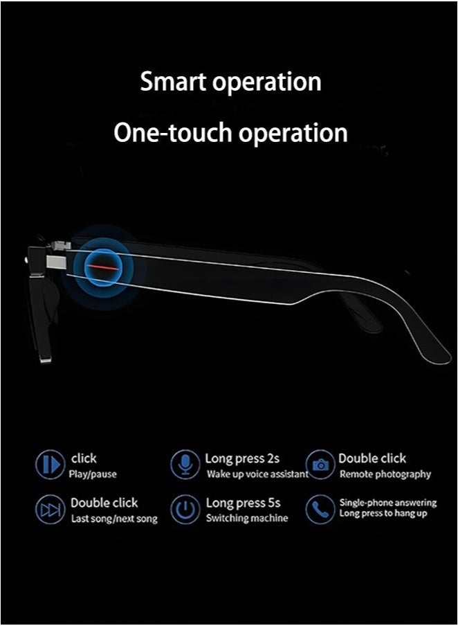 HYUNDAI AI translation smart bluetooth glasses, real-time multi-language translation glasses, support more than 140 languages, accurate and delay-free translation, suitable for daily life and work, wireless bluetooth range 10-15 meters, 110 mAh battery, talk time 4 hours, standby time 120 hours. Fast charging  - Image 5