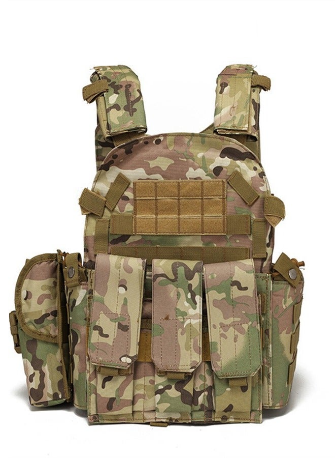 Breathable multifunctional vest backpack, training protective vest backpack, adjustable, suitable for camping, games, outdoor activities - Image 3