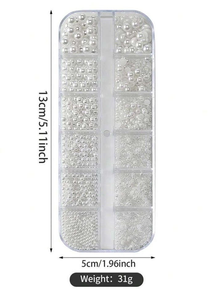 Generic Pearl caviar beads for nail art decoration and a three-dimensional aesthetic.  - Image 4