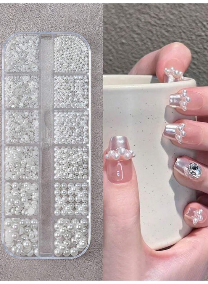 Generic Pearl caviar beads for nail art decoration and a three-dimensional aesthetic.  - Image 5
