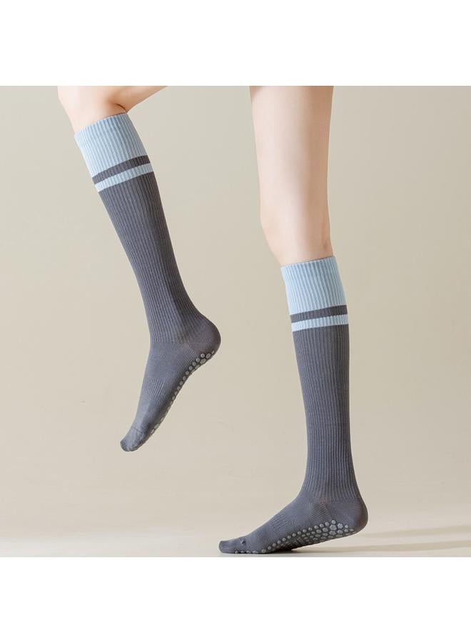 Bluejw Color Matching Yoga Calf Socks Professional Non-slip Pilates Pressure Sports Socks Children Spring And Autumn Fitness Dance Stockings - Image 2