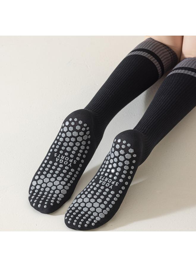 Bluejw Color Matching Yoga Calf Socks Professional Non-slip Pilates Pressure Sports Socks Children Spring And Autumn Fitness Dance Stockings - Image 5