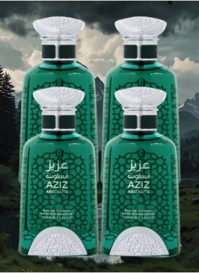 الماس للعطور 4 قطع عطر عزيز أبسيليوت 100مل  - Image 1