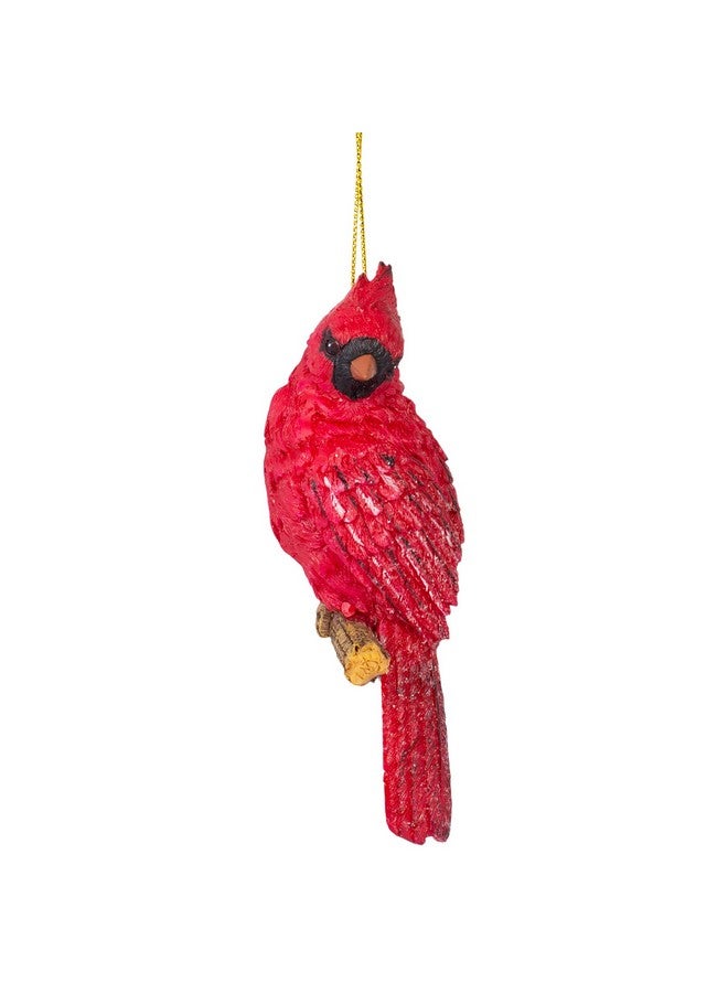 Roman Holiday Cardinal Brilliant Red 5 x 4 Resin Holiday Hanging Figurine Ornament - Image 3