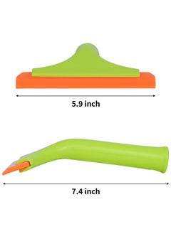 Lemon Shower Squeegee for Glass Doors, Small Squeegee for Shower Glass, Streak Free Silicone Squeegee for Window Cleaning, Bathroom, Mirror, Tiles and Car Window, Windshield  - Image 2