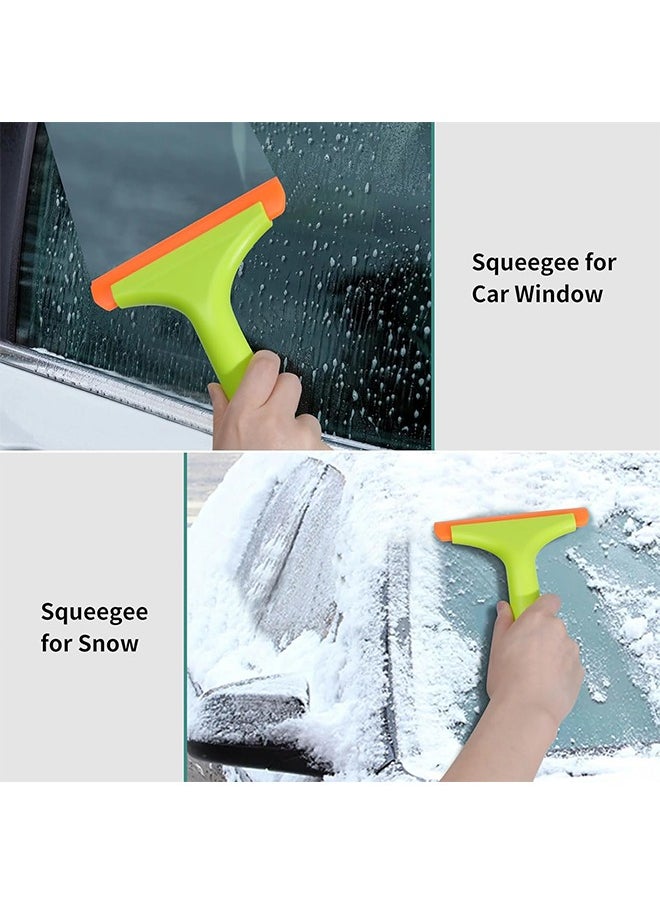 Lemon Shower Squeegee for Glass Doors, Small Squeegee for Shower Glass, Streak Free Silicone Squeegee for Window Cleaning, Bathroom, Mirror, Tiles and Car Window, Windshield  - Image 4