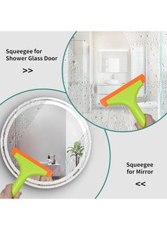 Lemon Shower Squeegee for Glass Doors, Small Squeegee for Shower Glass, Streak Free Silicone Squeegee for Window Cleaning, Bathroom, Mirror, Tiles and Car Window, Windshield  - Image 3