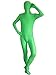 VSVO Full Body Zentai Solid Color Costume Bodysuit Lime Green Small - Image 2