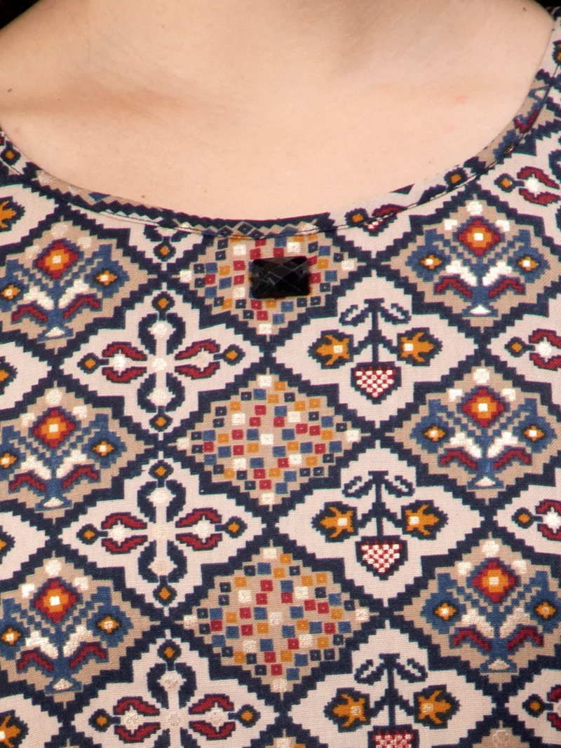 Women's Cotton Rayon A-Line Maternity Feeding Kurti with Zippers