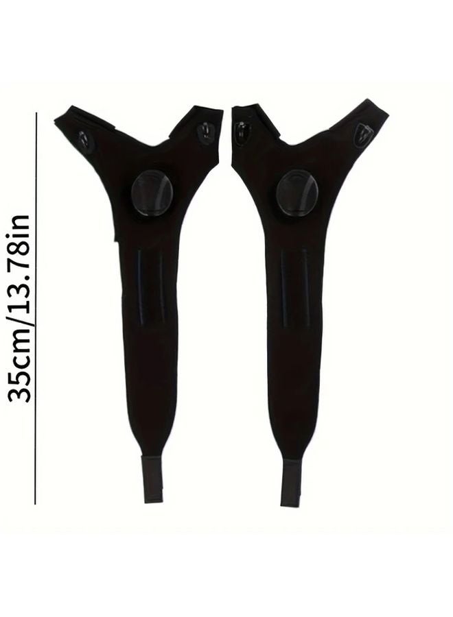 Black LED Flashlight Gloves Battery Powered Breathable For Night Events Gifts - Image 3