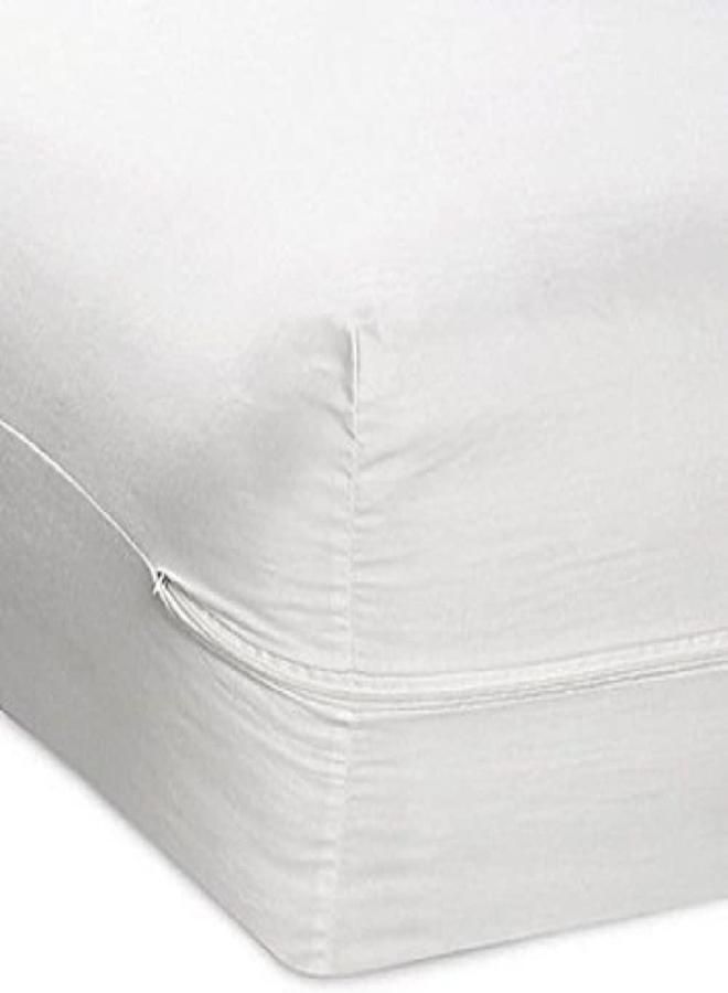 Linen Store Premium Microfiber Waterproof Zippered Mattress Encasement Cover, Dust and Allergen Proof, Hypoallergenic & Ultra Soft Twin Size  - Image 1