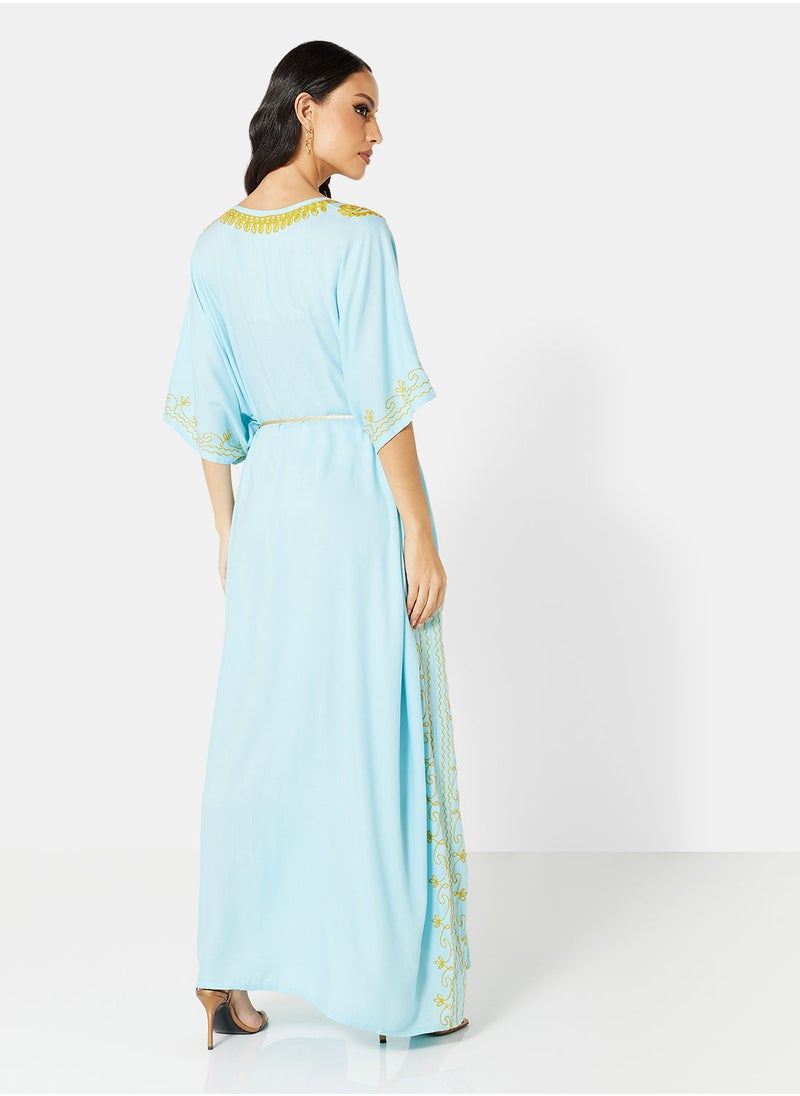 ARABIAN CLOSET EMBROIDERED KAFTAN  - Image 2
