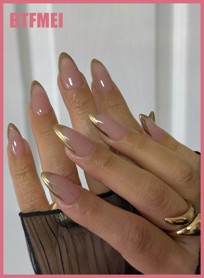 بتفمي طقم أظافر اصطناعية جاهزة 24 قطعة – قصير بتدرج نيود وتصميم فرنسي – تغطية كاملة أكريليك – قابلة لإعادة الاستخدام بمظهر طبيعي، سهلة التركيب والإزالة للنساء والفتيات - Image 3