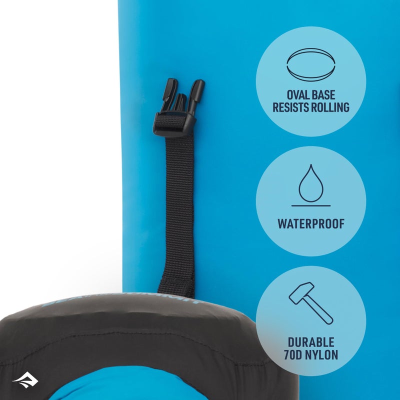 SEA TO SUMMIT حقيبة ضغط جافة eVac من Sea to Summit، حقيبة ضغط مقاومة للماء، سعة 20 لتر، رمادي مرتفع - Image 4