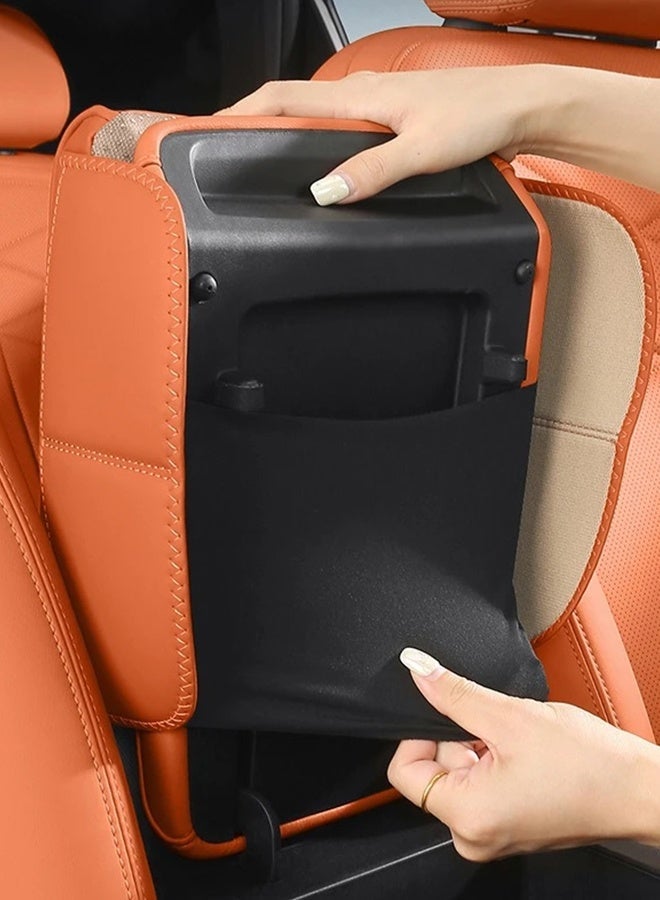 Arm Rest Cover for Car, Haval H9 2rd 2024 2025,Car Armrest Center Console Cover with Tisseu Holder, Car Armrest Storage Box, Center Console Armrest, Leather Trim Car Armrest Cushion Anti-Scratch, Suitable for Most Vehicle, SUV, Orange - Image 4