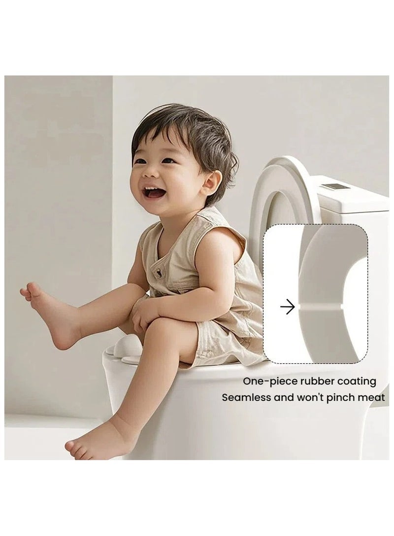 Children's toilet seat ring foldable cushion ring portable integrated toilet seat for travel warm soft cushion - Image 3