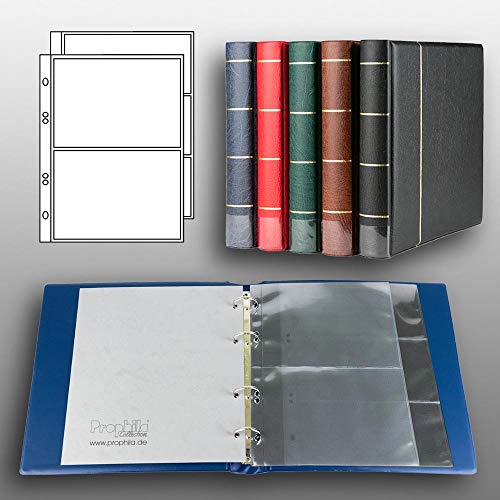 Prophila Collection Prophila banknotes Album (Blue) with 20 Pockets for 50 banknotes - Image 2